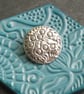Pewter Brooch, Birds in Tree - Image 2