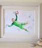 Football goalkeeper saving the penalty - Image 2