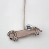 'Little Star Mr Sausage Dog' - Hanging Decoration