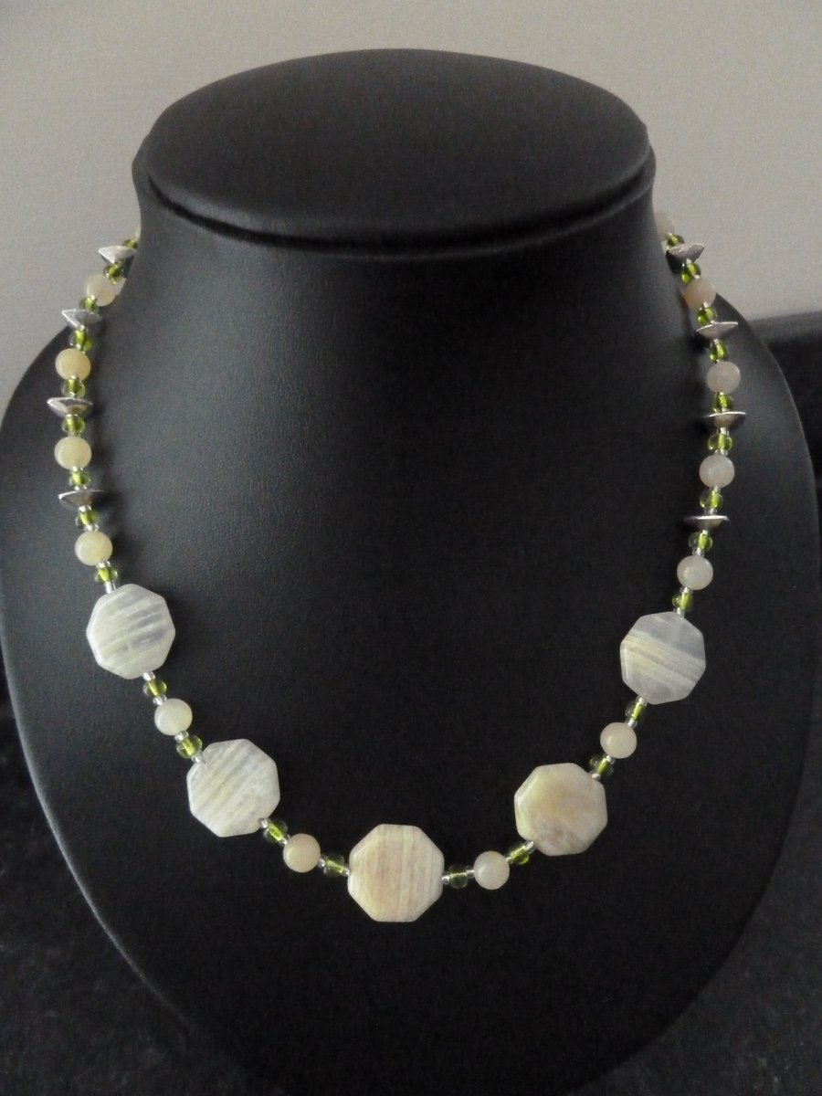 SALE lemon jade necklace