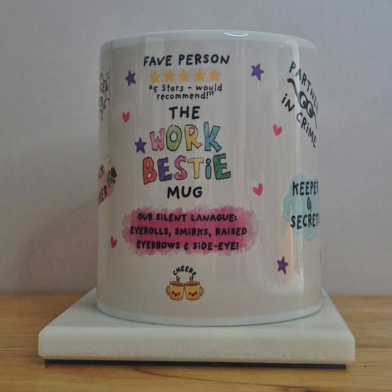 The Work Bestie Sublimated Mug