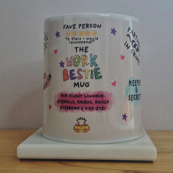 The Work Bestie Sublimated Mug