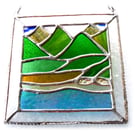 Picos Mountains Picture Suncatcher Stained Glass 011 Spain