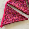 Pink and gold metallic bubbles bunting 3.2 metres excluding ties 21 flags