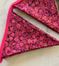 Pink and gold metallic bubbles bunting 3.2 metres excluding ties 21 flags