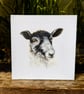 Mule Ewe Lamb Acrylic Portrait Painting 