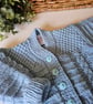 Designer Baby Boy's Hand Knitted Cardigan  3-9 months size - Image 5