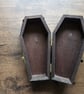 Handmade Gothic Coffin Jewellery Box – Bird Skull & Wings - Image 4