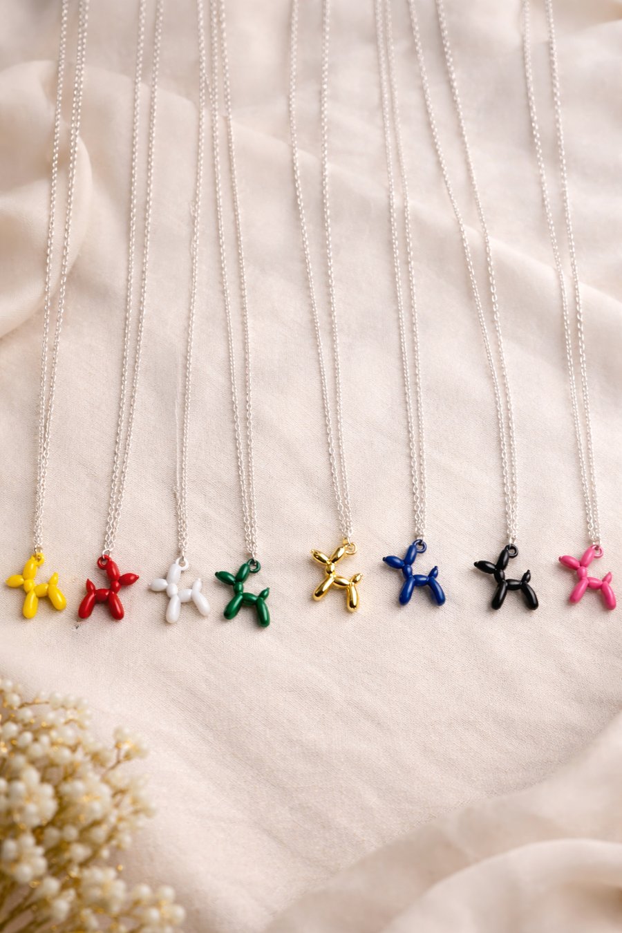 Dog charm necklace