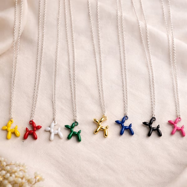 Dog charm necklace