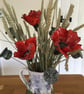 Large Poppy Seedhead set of 3 ceramic heads, for contemporary floral arrangement - Image 5
