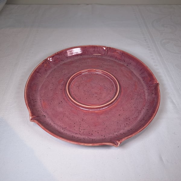KATHERINE LYNAS - Mulberry candle holder with candle (commission)