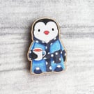 Wooden Bedtime Penguin Magnet
