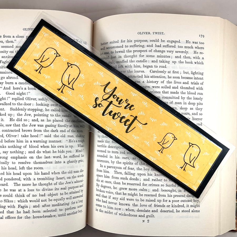 You're so tweet laminated bookmark