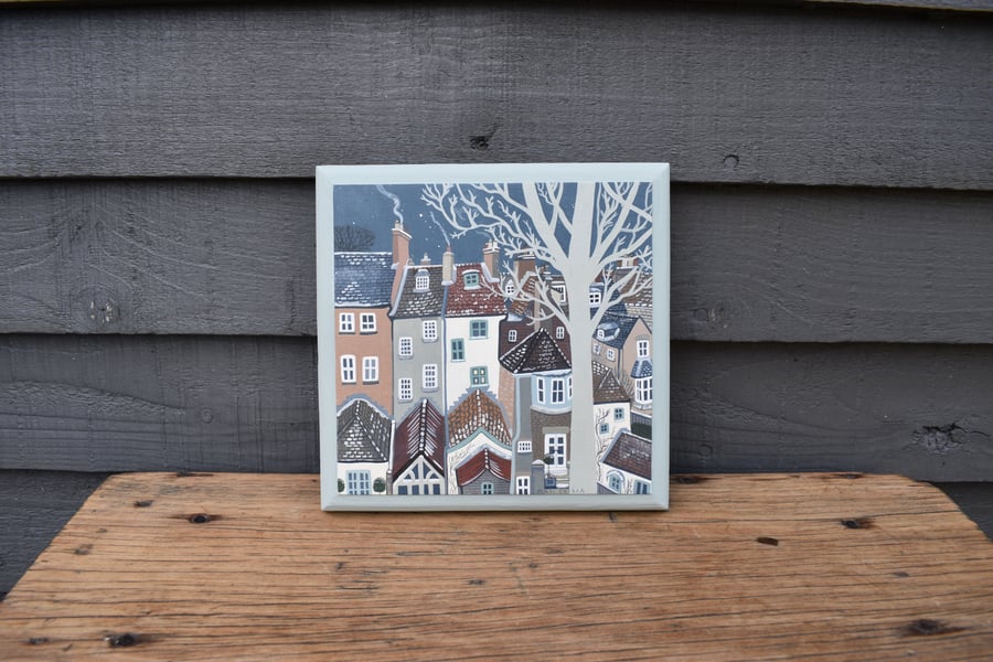 Snowy Rooftops In York