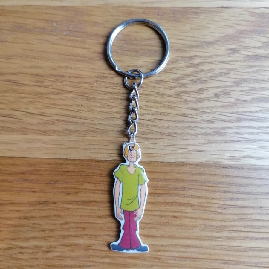 Scooby Doo Shaggy Keyring, Novelty Keychain, Sc... - Folksy