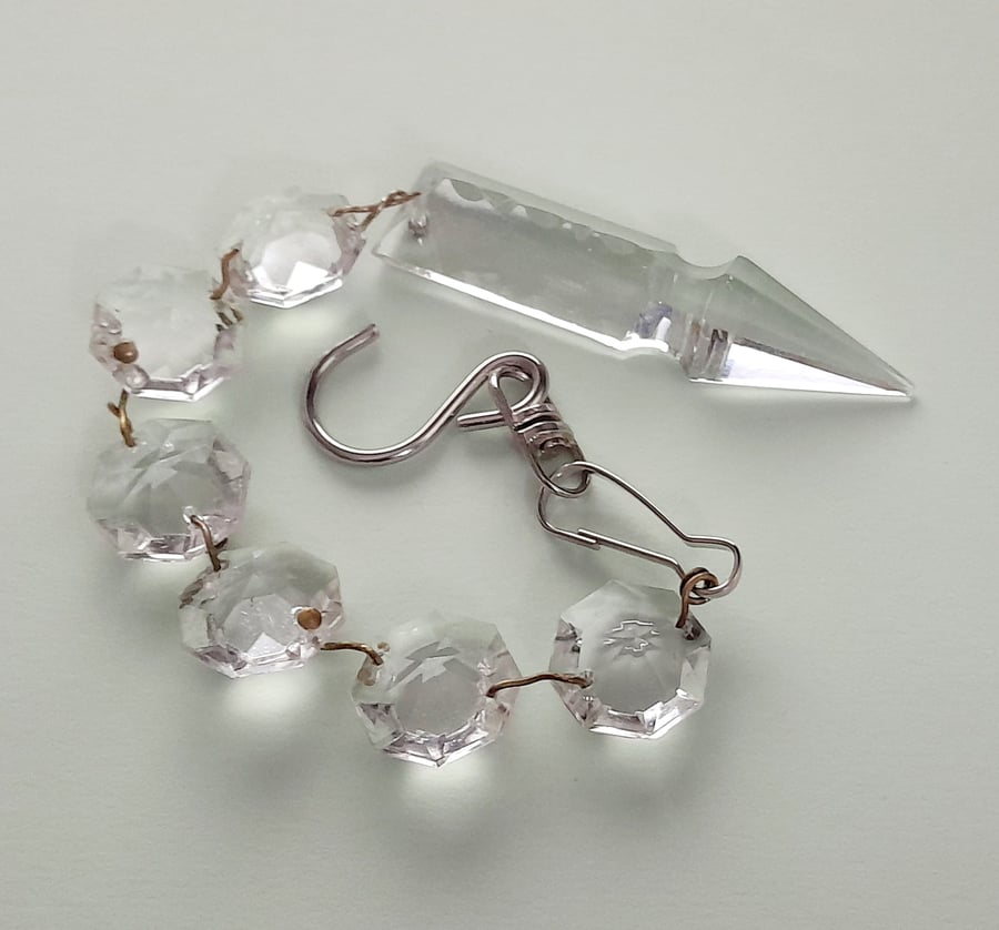 Vintage Chandelier 6 octagons and Arrow pendent