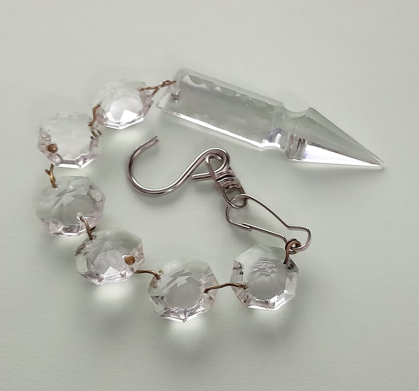 Vintage Chandelier 6 octagons and Arrow pendent