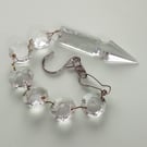 Vintage Chandelier 6 octagons and Arrow pendent