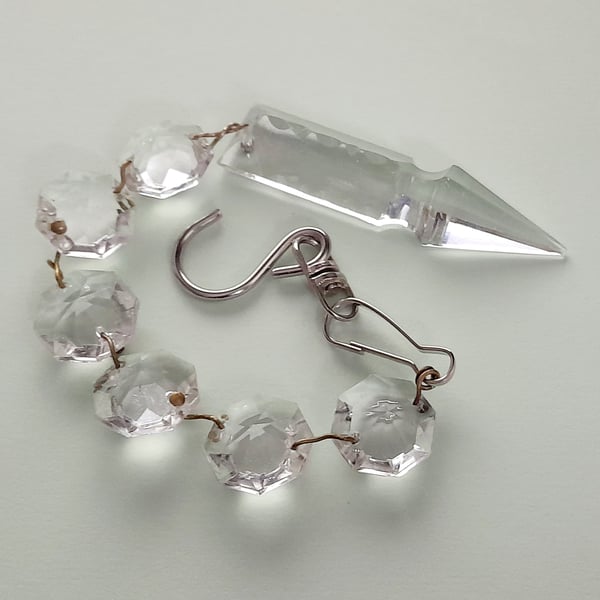 Vintage Chandelier 6 octagons and Arrow pendent