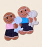 Puppy Love Gingerbread Decoration - Embroidered Dog Lover Ornament