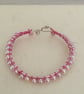 Pretty in Pink Wireworked Bangle - Large - Image 4