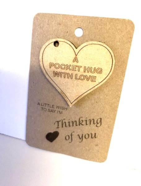 Handmade Birch plywood Pocket Hug