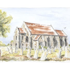 All Saints' Church, Mundesley, Norfolk - Limited Edition Art Print