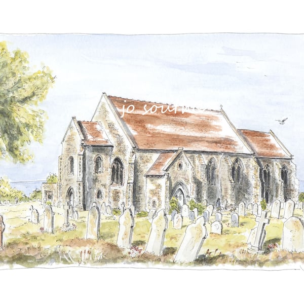 All Saints' Church, Mundesley, Norfolk - Limited Edition Art Print