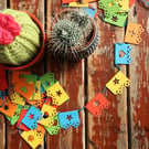 Mini Papel Picado Garland – Colourful Folk Art Decoration