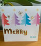 Set of 5 Handmade Christmas Cards "Merry and Bright" Collection - Image 4