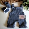SALE Designer Baby Boy's Rompers & Matching Booties Set 0-3 months size