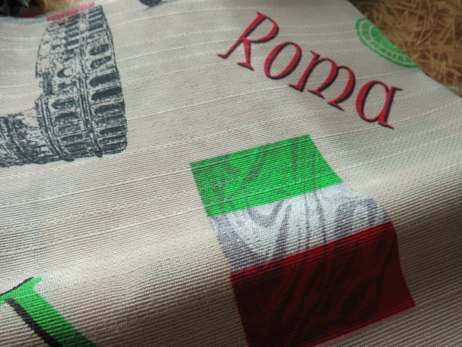 Fabric design ROMA Cotton Light Canvas weight Ref FY471