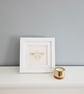 Bee Hand Embroidered Card, Bee Lovers Card, Bee Wedding Card - Image 5