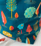 Cotton Drawstring with hanging Tab - Tree themed fabric design - Image 4