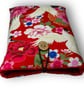 Crane & Peony Book Sleeve – Japanese Cotton Book Protector with Coconut Button - Image 5