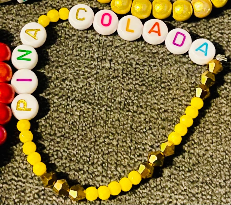 Holiday cocktail bracelet Pina Colada