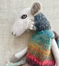 Handcrafted Textile Doll- June the Sheep - Image 4