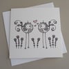 lovebirds valentines card (for charity)