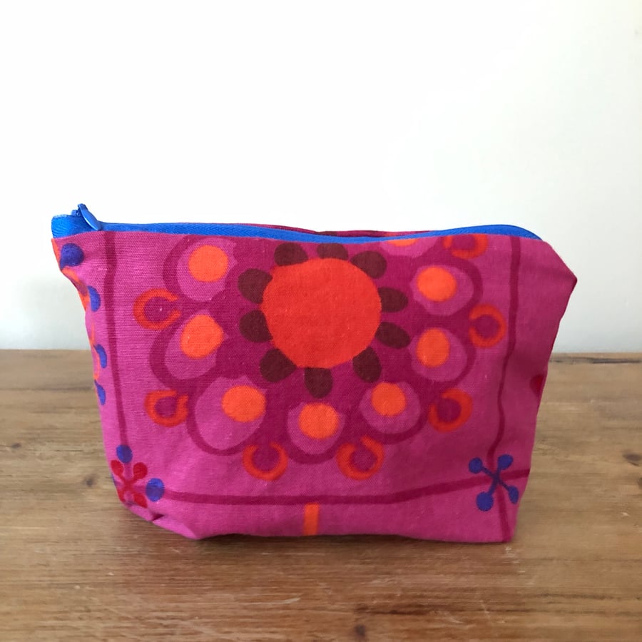 Magenta and Orange Pouch Bag