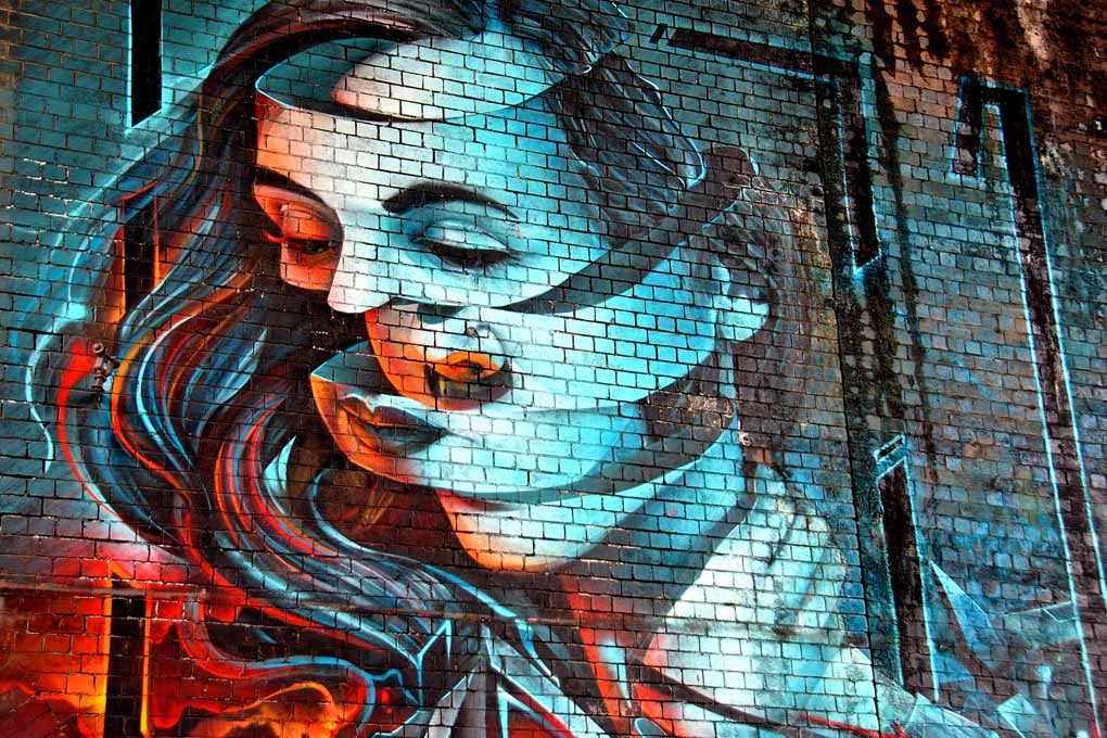 Street Art Graffiti Mural Digbeth Birmingham UK Photograph Print