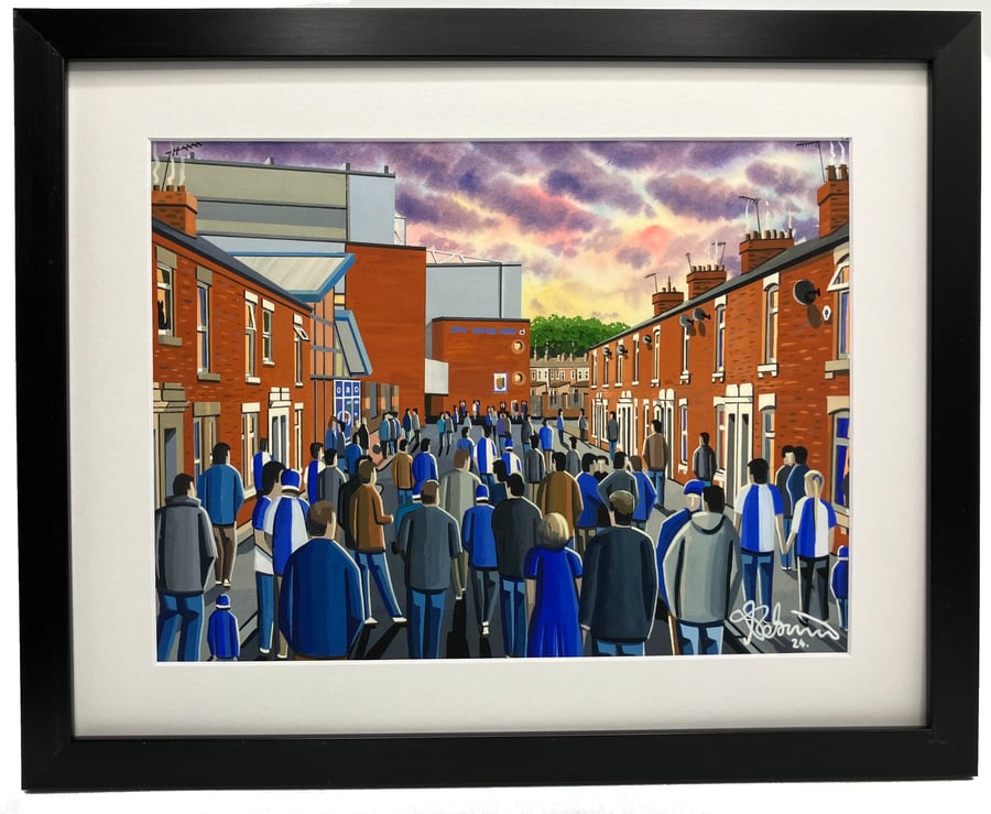 Blackburn. Framed & Unframed Fine Art Print. Rovers Football Club FC Ewood Gift