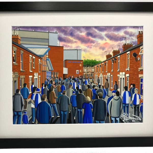 Blackburn. Framed & Unframed Fine Art Print. Rovers Football Club FC Ewood Gift