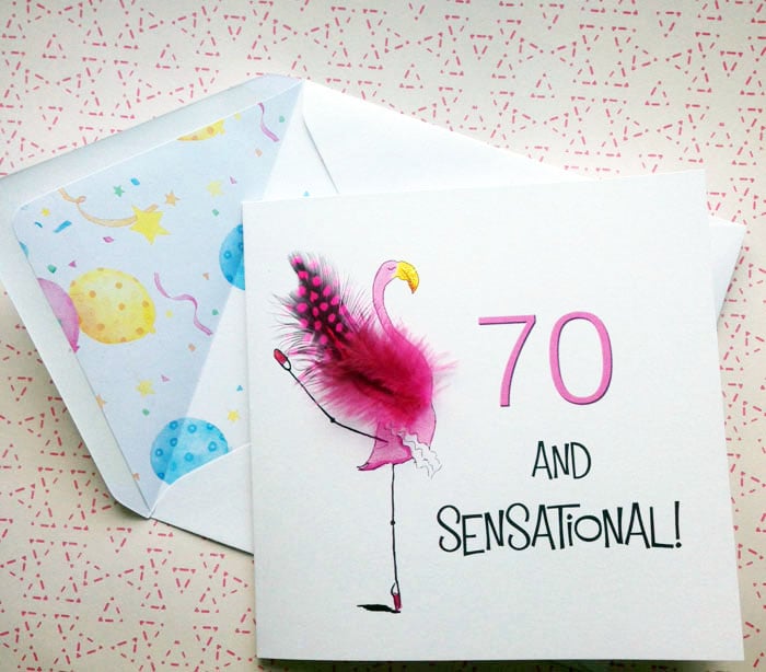 70th Birthday Card