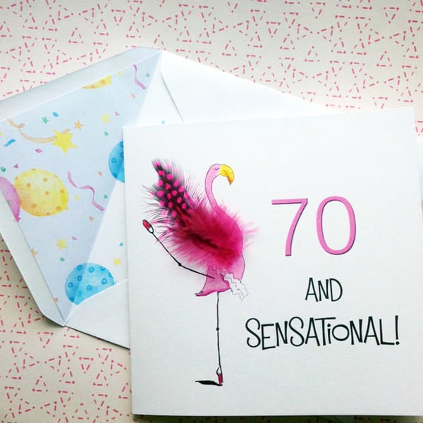70th Birthday Card
