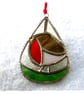 Teardrop Decoration Robin Stained Glass Suncatcher Christmas - Image 4