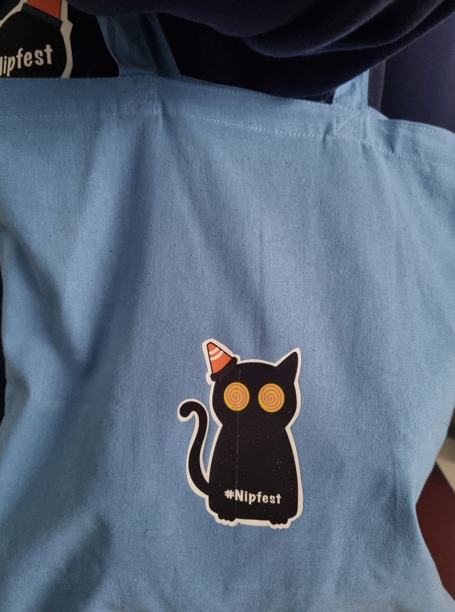 Nipfest Bong Cat iron on transfer