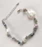 Stunning Natural Stone Labradorite and FRESHWATER PEARL BRACELET - Image 5