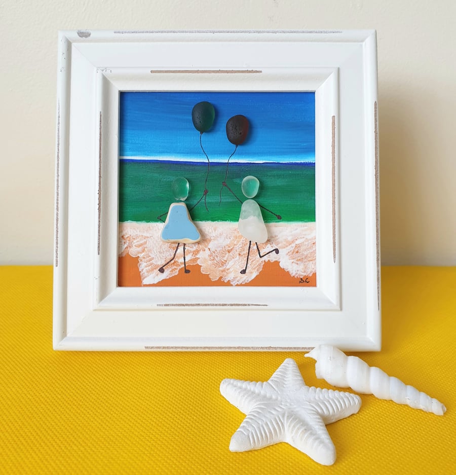 BEST FRIENDS - Seaglass Art