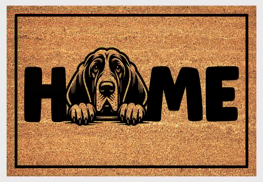 Bloodhound Home Door Mat - Bloodhound Dog Doormat - 3 Sizes